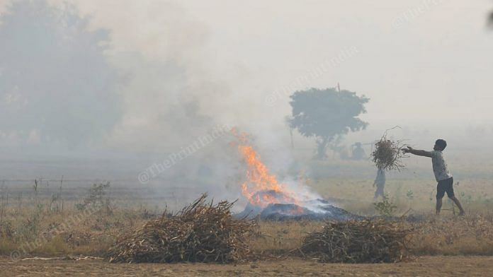 Stubble burning has increased 40% in Punjab this year | Photo: Suraj SIngh Bisht | ThePrint