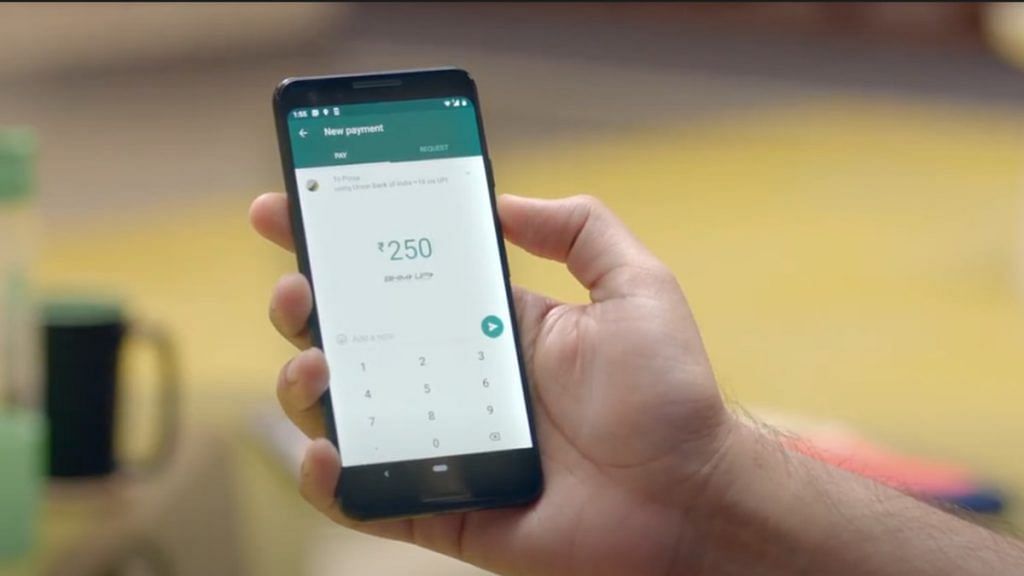 A screenshot from WhatsApp promotional video for its payment service.