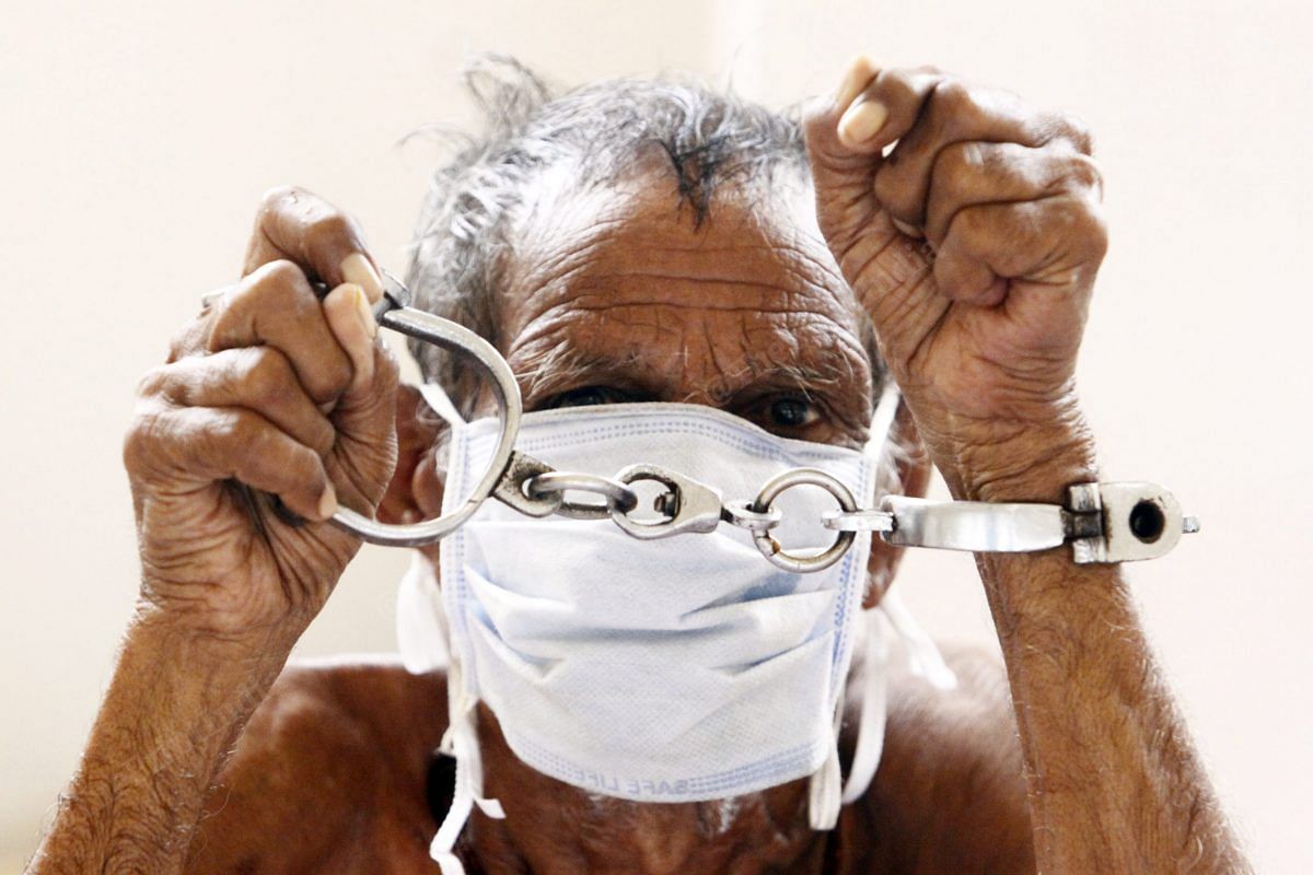 All the Covid-positive inmates have to wear handcuffs | Photo: Praveen Jain | ThePrint
