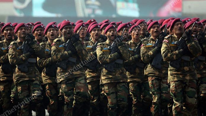 Army personnel during a parade | Representational image | Photo: Suraj Singh Bisht | ThePrint