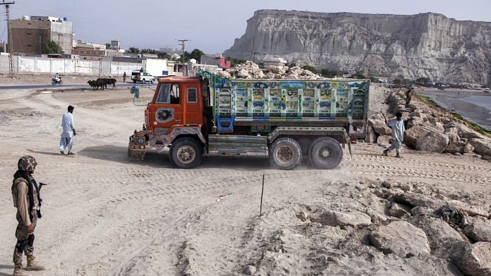 A development site at Marine Drive in Gwadar, Balochistan, Pakistan
