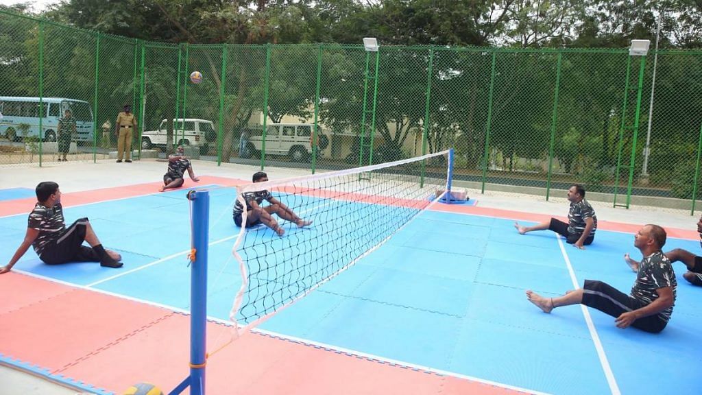 CRPF's 'divyang' personnel play para volleyball | By special arrangement