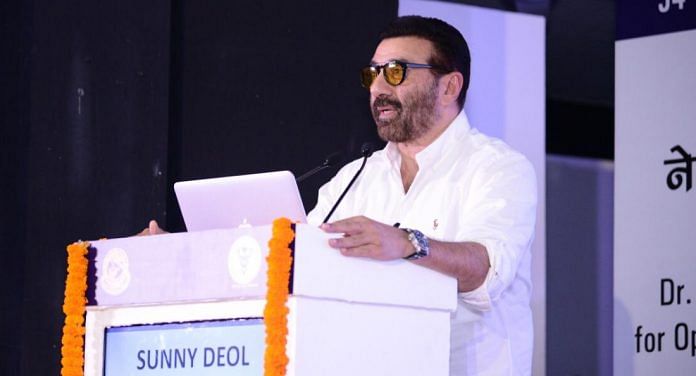 File photo of BJP MP and Bollywood actor Sunny Deol | Twitter @iamsunnydeol