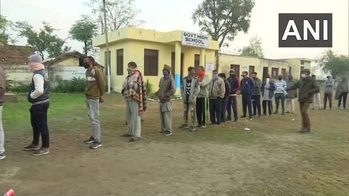File photo of people voting during the District Development Council (DDC) elections in J&K | ANI
