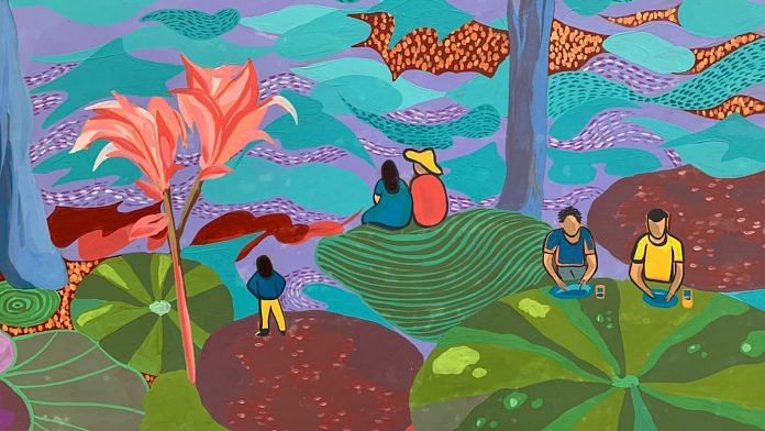 Mural in Sunder Nursery by Senyensen | Fiza Jha/ThePrint