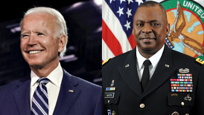 US President-elect Joe Biden and retired Army General Lloyd Austin | Bloomberg and Defense.gov