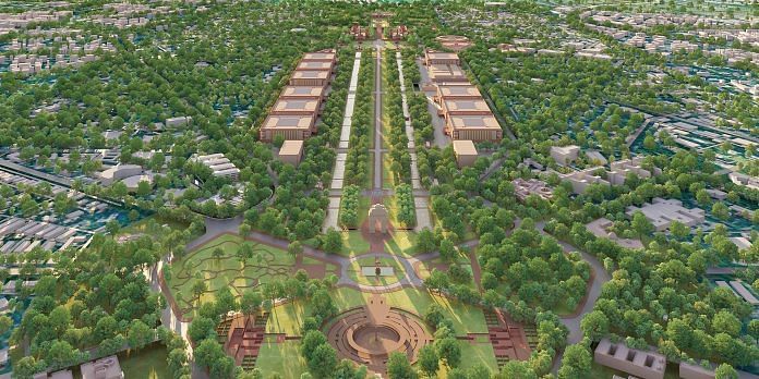 A model view of Delhi's proposed Central Vista | Credit: HCP Design, Planning and Management Pvt Ltd