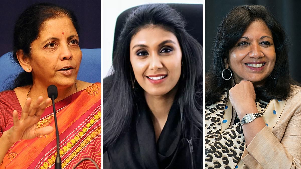 Nirmala Sitharaman, Roshni Nadar, Kiran Mazumdar-Shaw in Forbes' 100 ...