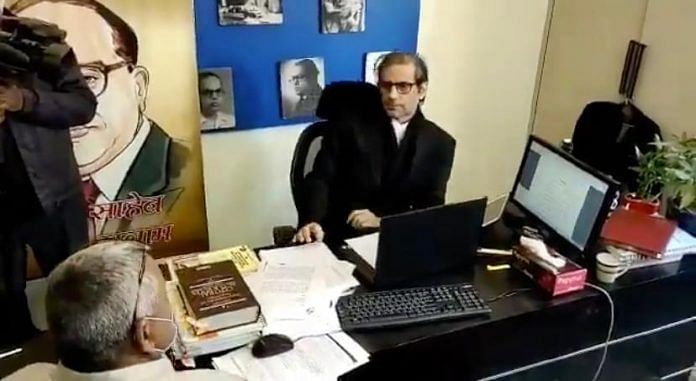 Raids at the office of advocate Mehmood Pracha | ThePrint screenshot