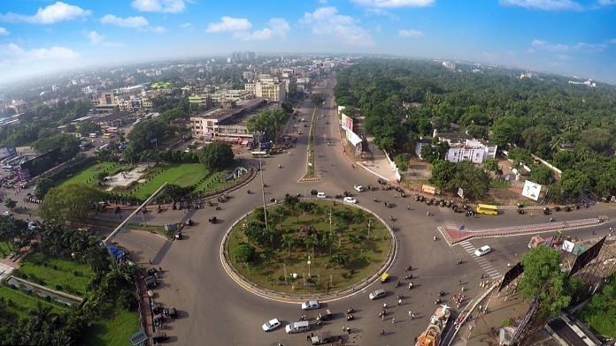 Representational image. | An aerial view of Master Canteen Square in Bhubaneswar, Odisha. | Photo: Commons