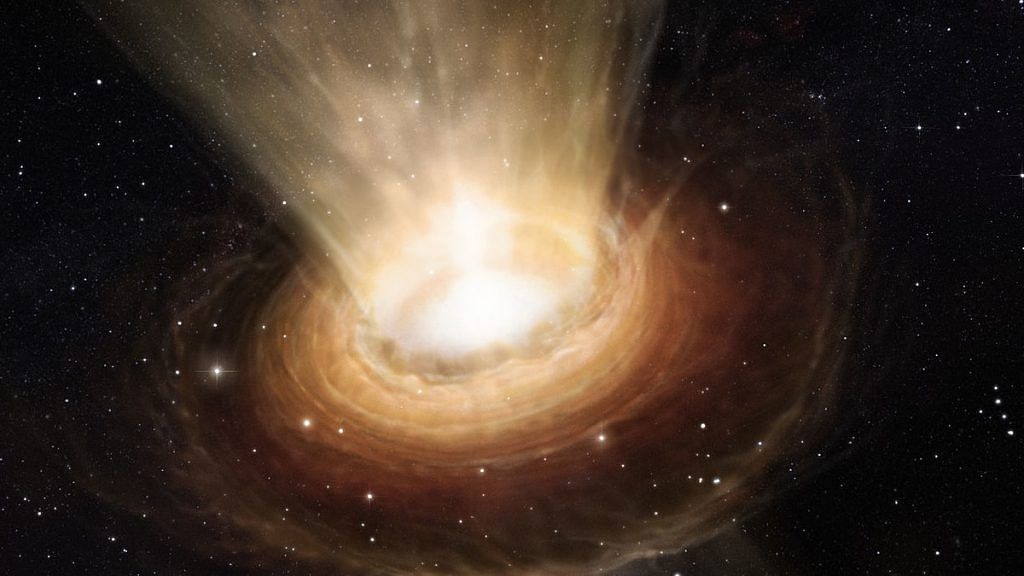 Representational image. | An artist's impression of a supermassive black hole. | Photo: Commons