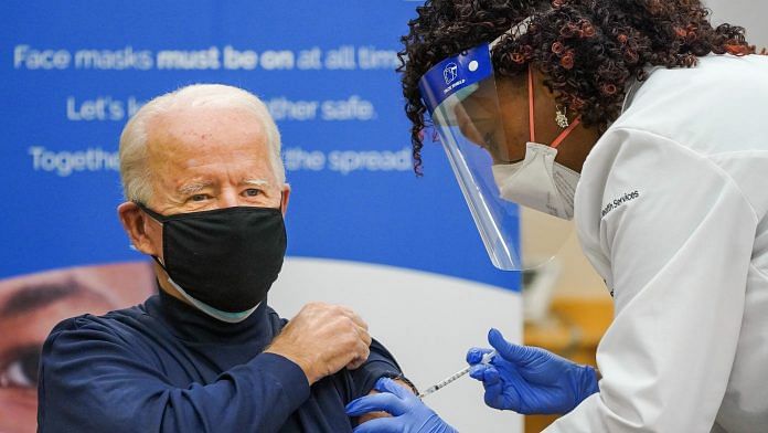 US President-elect Joe Biden receives the Covid vaccine shot | @JoeBiden | Twitter