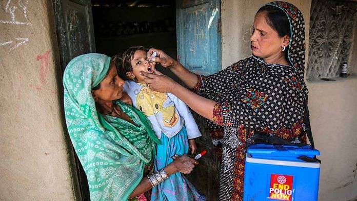 A female polio worker in Pakistan (representative image) | ThePrint