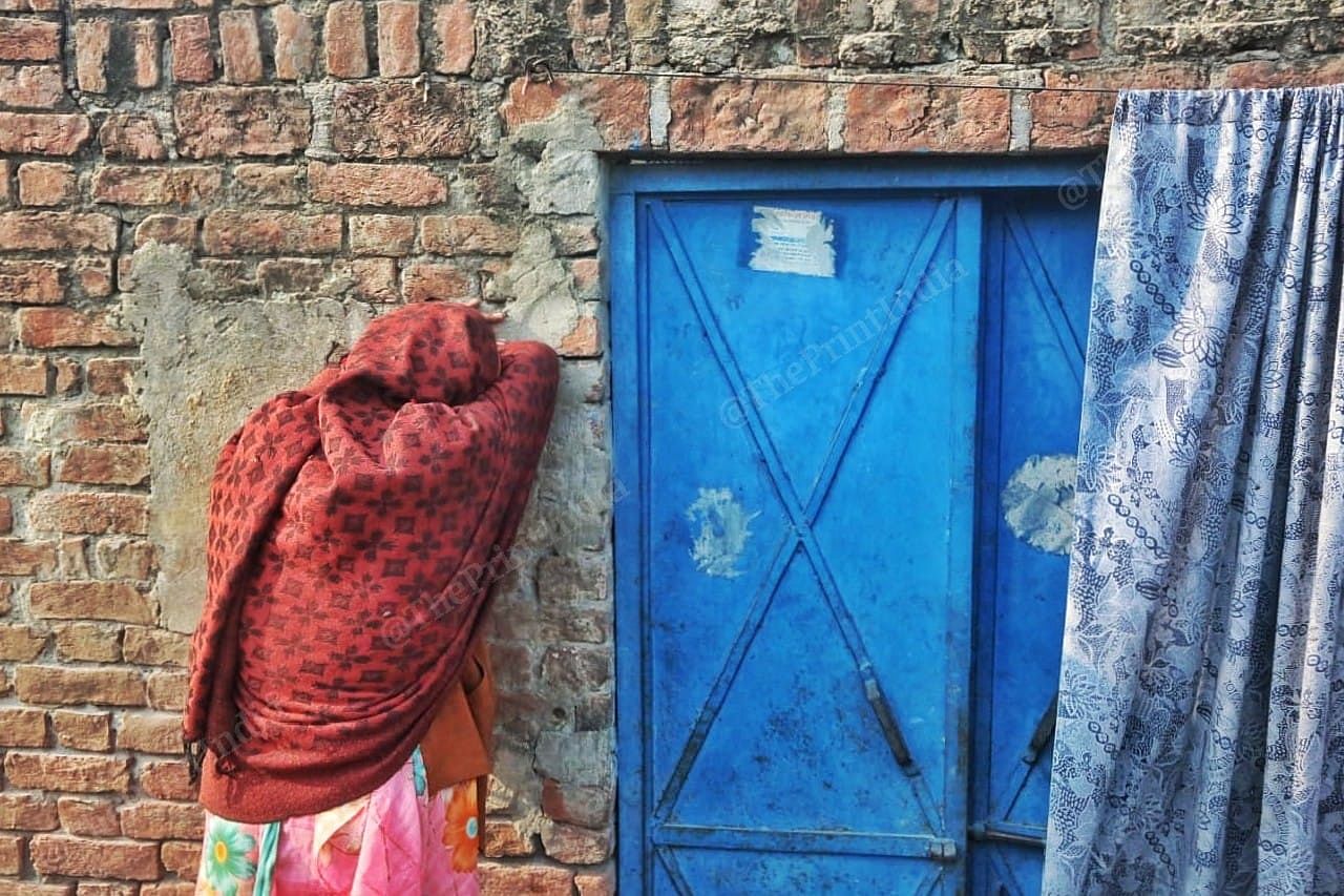 Rekha Shukla outside her house in Makhi Beher village. | Photo: Praveen Jain/ThePrint