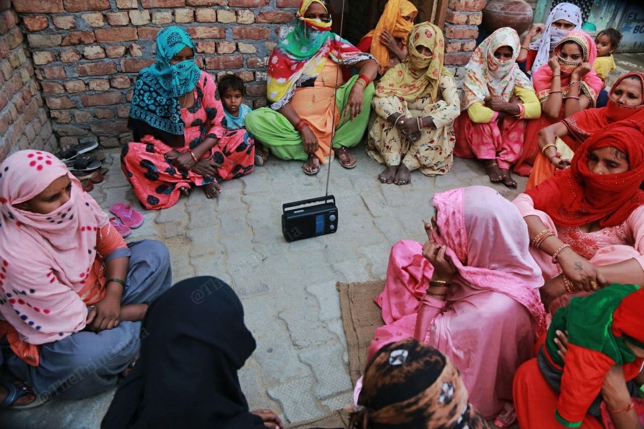 Women gather together to listen to shows aired on Radio Mewat | Manisha Mondal | ThePrint