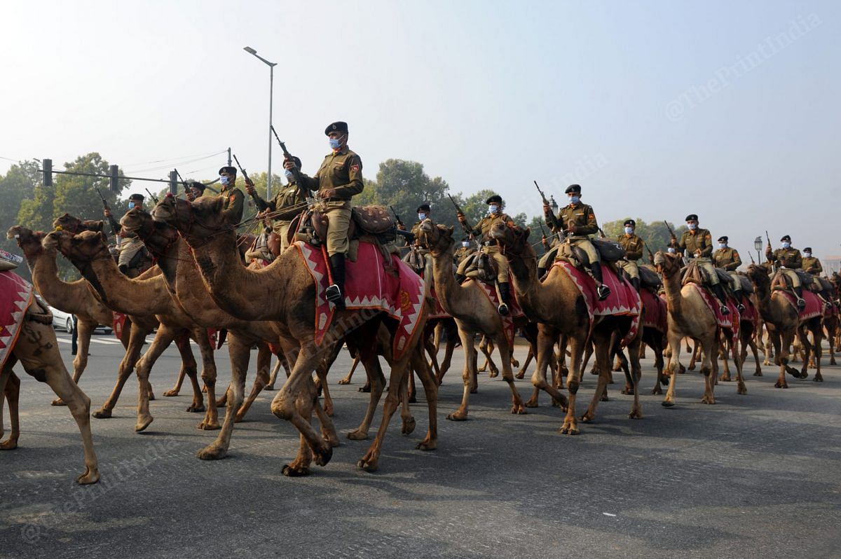 Camel contingent at the Republic Day parade | Photo: Suraj Singh Bisht | ThePrint