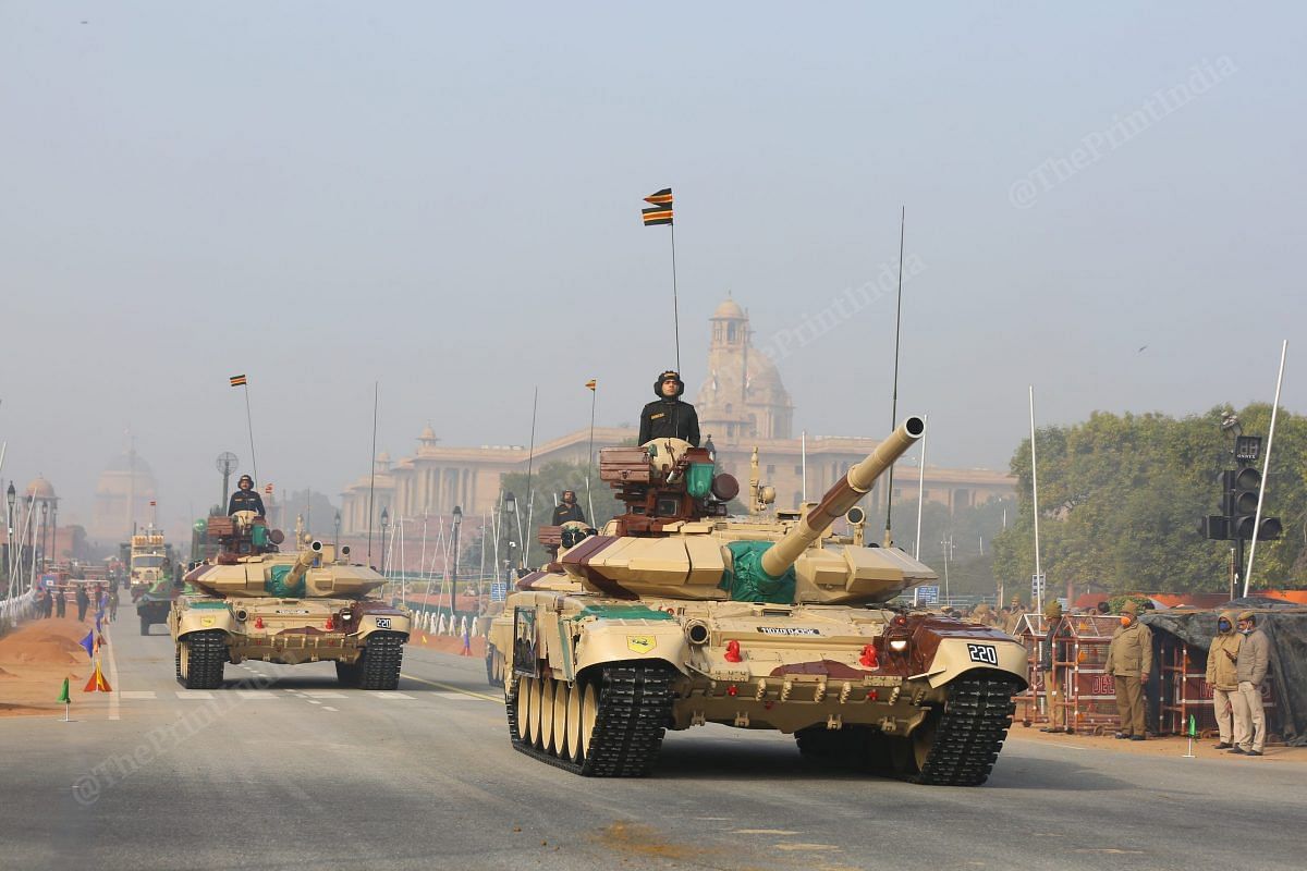 The Republic Day parade is also a show of the country's military might with military equipment like tanks, missiles and fighter jets part of the day | Photo: Suraj Singh Bisht | ThePrint