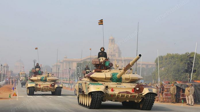 Indian Army tanks at the parade | Photo: Suraj Singh Bisht | ThePrint