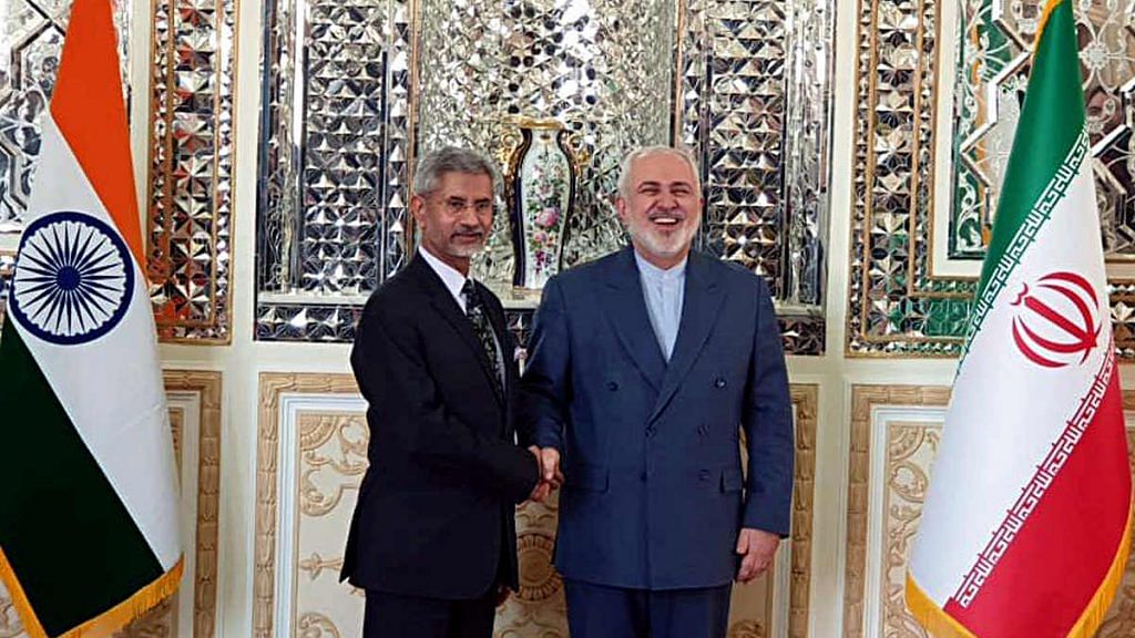 File image of India's External Affairs Minister S. Jaishankar meeting his Iranian counterpart Javad Zarif | Representational image: ANI