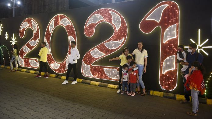 People ring in the New Year in Mumbai, 31 Dec, 2020 | PTI