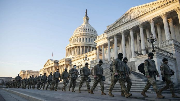 20,000 soldiers at US Capitol. No, it isn't Civil War, but the Trump effect