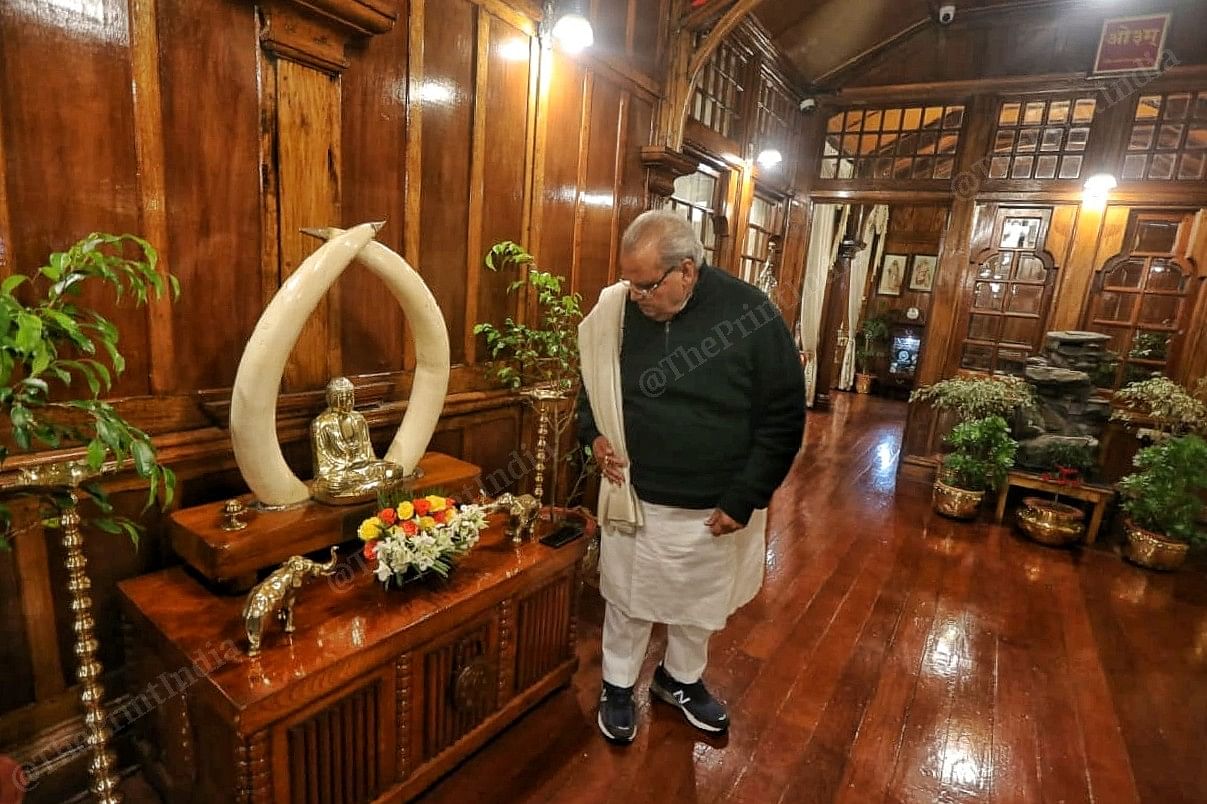 Before Meghalaya Satya Pal Malik was the Governor of Jammu and Kashmir | Photo: Praveen Jain | ThePrint | Photo: Praveen Jain | ThePrint