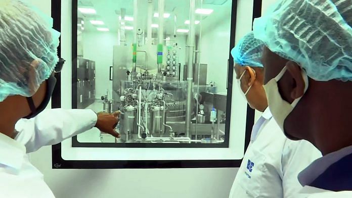 File photo of Covid vaccine Covaxin under development at Bharat Biotech facility in Hyderabad