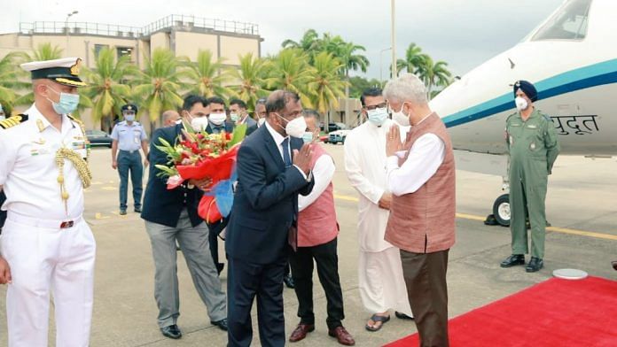 External Affairs Minister S Jaishankar reached Colombo for a three-day visit on 5 January, 2020 | Twitter/@IndiainSL