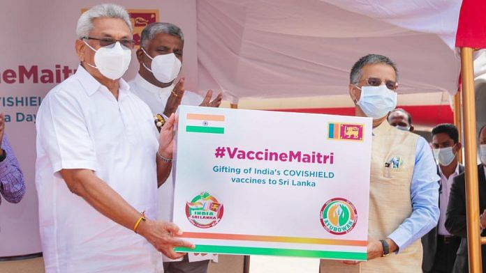 Sri Lankan President Gotabaya Rajapaksa receives Covid vaccine consignment at Colombo airport,