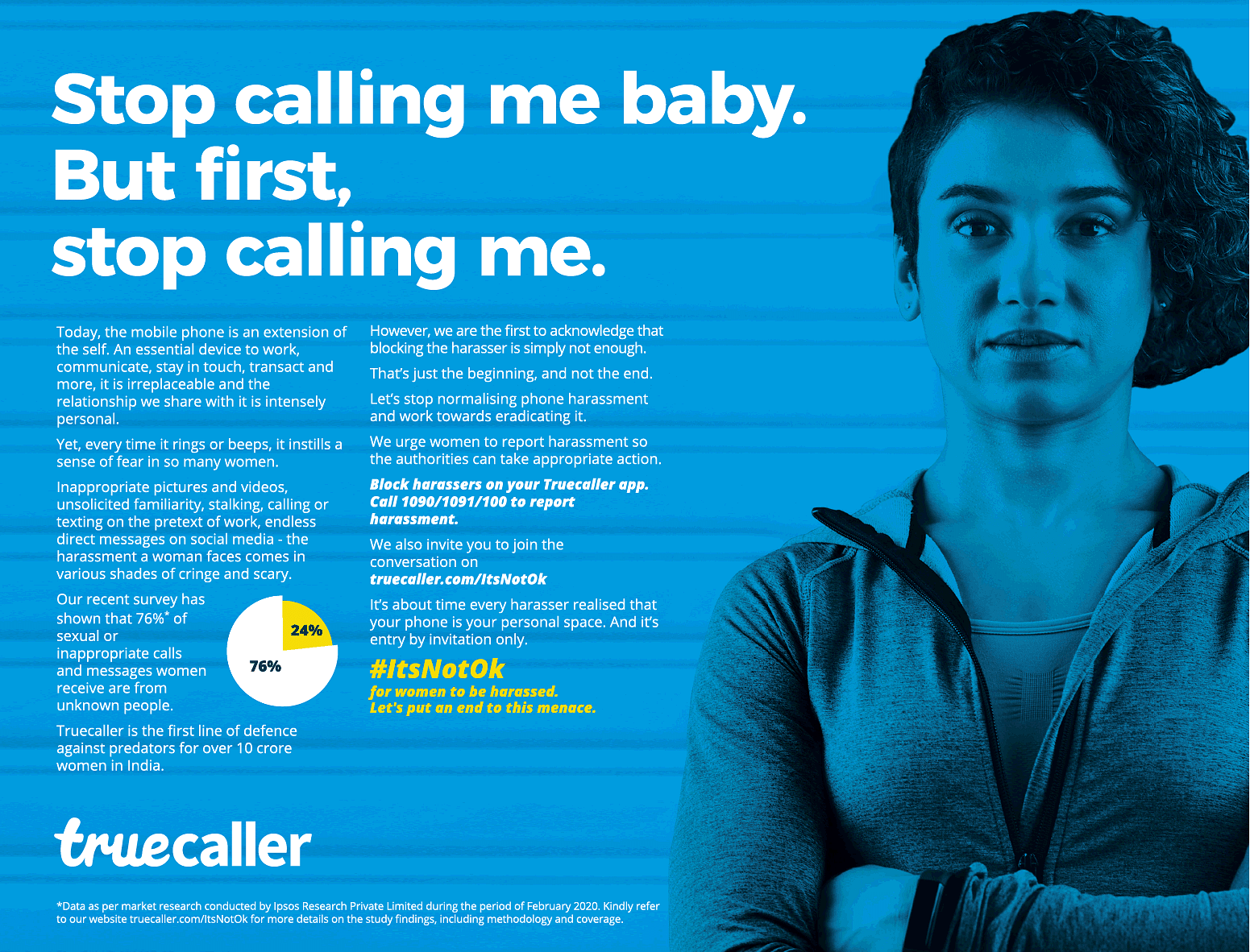One of the ads issued in newspapers | Credit: Truecaller