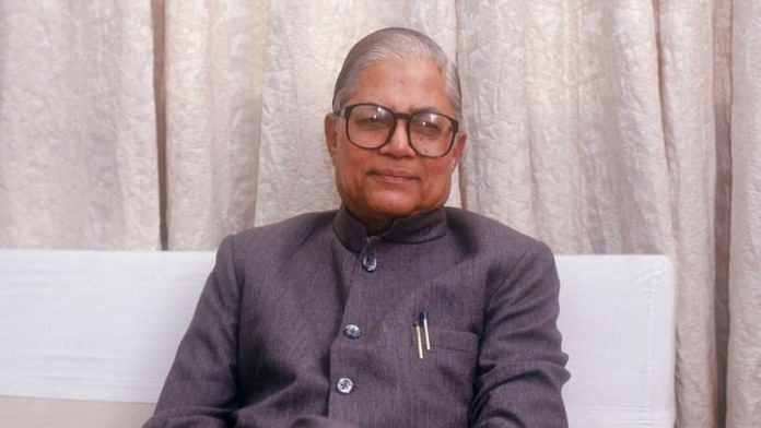 Madhavsinh Solanki, the four-time Gujarat chief minister who passed away Saturday | Twitter: @INCIndia 