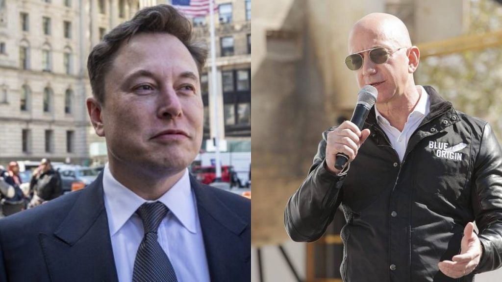 File photo of Elon Musk and Jeff Bezos | Bloomberg