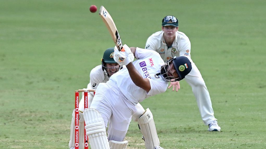 Rishabh Pant during the Test match against Australia in Brisbane on 19 January, 2021 | Twitter