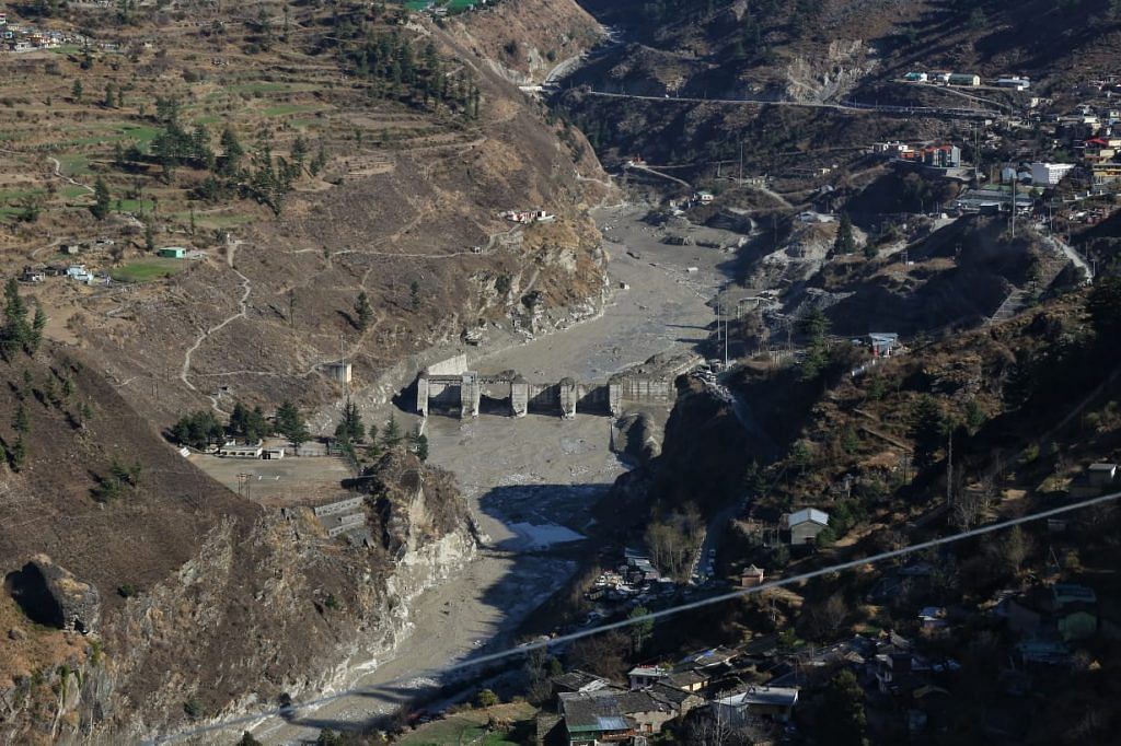 A view of Joshimath dam | Photo: Suraj Singh Bisht | ThePrint