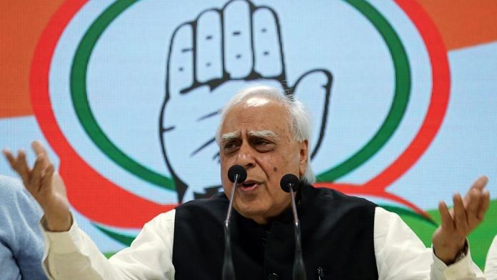 File image of senior Congress leader Kapil Sibal | Photo: ANI