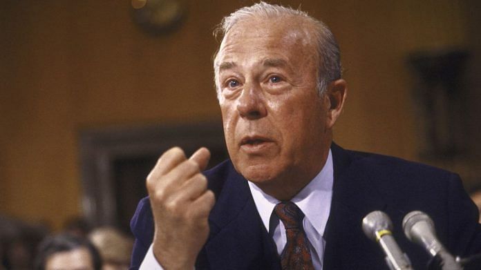 File photo of George Shultz | Photographer: Terry Ashe/The LIFE Images Collection/Getty Images via Bloomberg