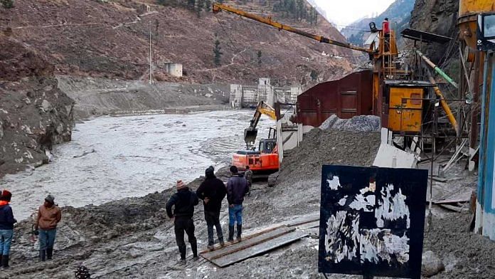 A rescue operation is underway after Glacier broke off at Joshimath, in Chamoli on 7 February 2021 | ANI Photo