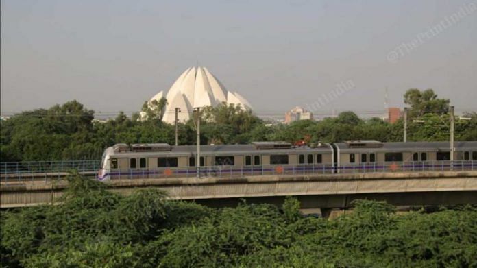Delhi metro (representational image) | Photo: Suraj Singh Bisht | ThePrint