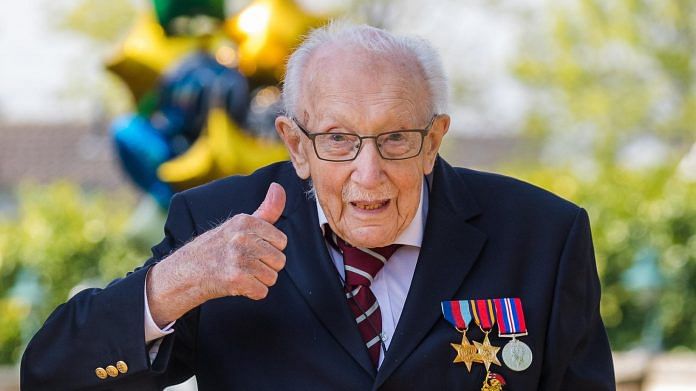 File photo of Captain Tom Moore | Twitter/@ElderHQ File photo of Captain Tom Moore | Twitter/@ElderHQ