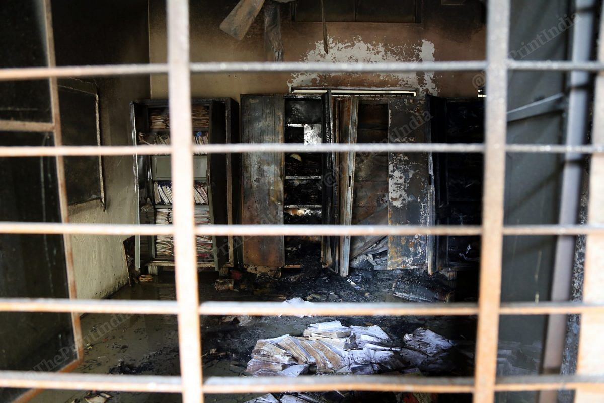 The Arun Public School that was burnt and vandalised on 25 February | Photo: Manisha Mondal | ThePrint