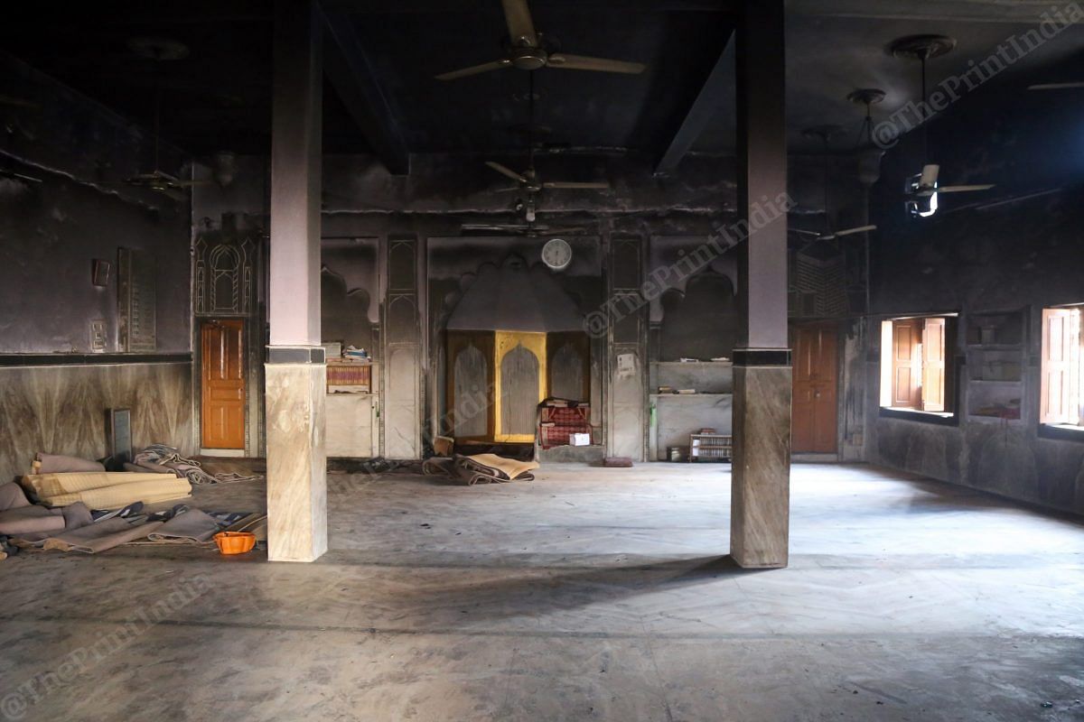 Mustafabad's Farooqia Masjid was burnt in the evening of 25 February | Photo: Manisha Mondal | ThePrint