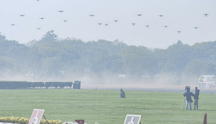 Indian Army demonstrated a 75 drone heterogenous swarm on Army Day 2021 in New Delhi | sameerjoshi73.medium.com