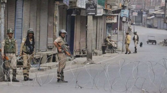 Representational image | Security forces stand guard in Srinagar | Photo: Praveen Jain | ThePrint