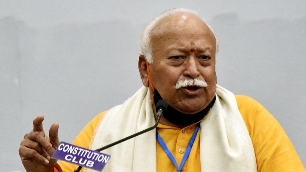 File photo of RSS chief Mohan Bhagwat | ANI