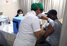 A health worker is being administered the Covid-19 vaccine at a Mumbai hospital | Photo: Twitter/@mybmc