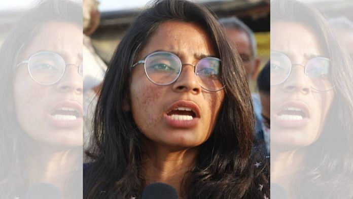 Labour rights activist Nodeep Kaur in New Delhi on 27 February 2021 | Manisha Mondal | ThePrint