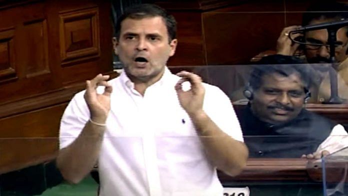 Congress leader Rahul Gandhi speaks during the Budget Session of Parliament, in New Delhi on 11 February 2021 | ANI