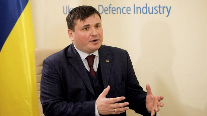 Yuriy Husyev, director-general of Ukraine's state-owned conglomerate UkrOboronProm | By special arrangement