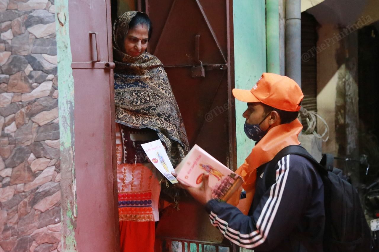 The VHP’s Delhi unit is looking to wrap up its donation drive by 20 February | Photo: Manisha Mondal/ThePrint.