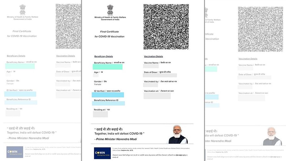 Modi image on Covid vaccination certificate is &#39;self-projection, politics&#39;,  some parties cry